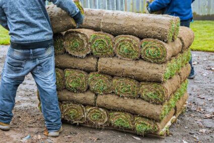 How to Lay Sod on Sloped or Uneven Ground